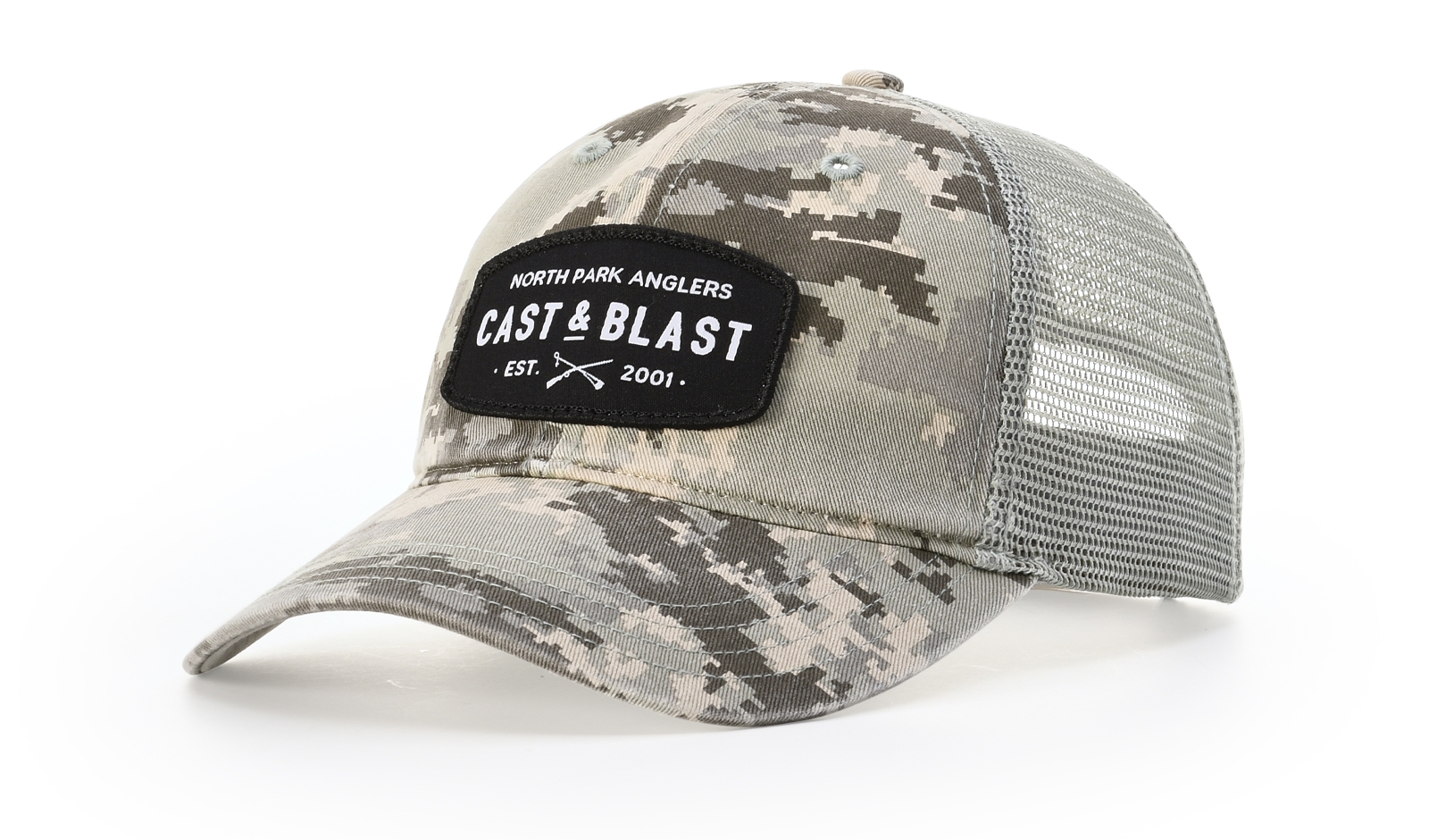 GARMENT WASHED PRINTED TRUCKER