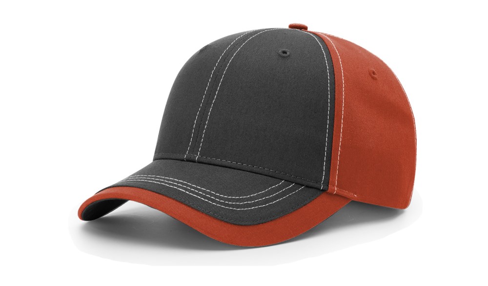 CHARCOAL FRONT W/ CONTRAST STITCHING - CLOSEOUT