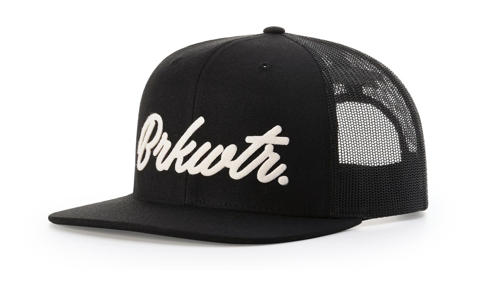 WOOL BLEND FLATBILL TRUCKER 