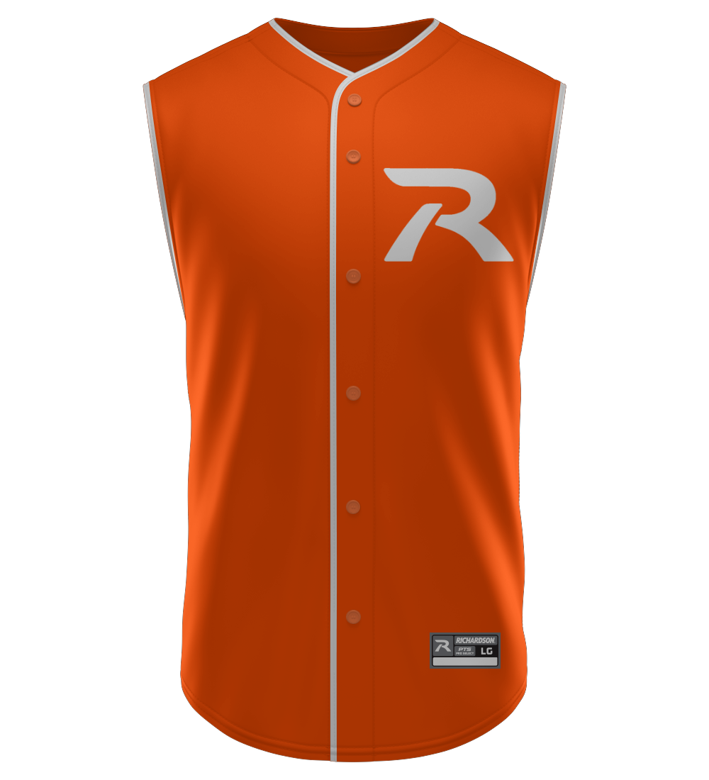 PRO SELECT Hypr Twill Full Button Sleeveless Jersey Design 03