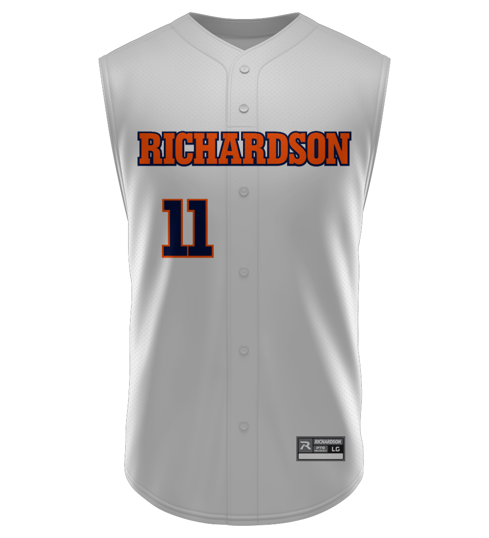 PRO SELECT Sublimated Faux Full Button Sleeveless Jersey Design 05
