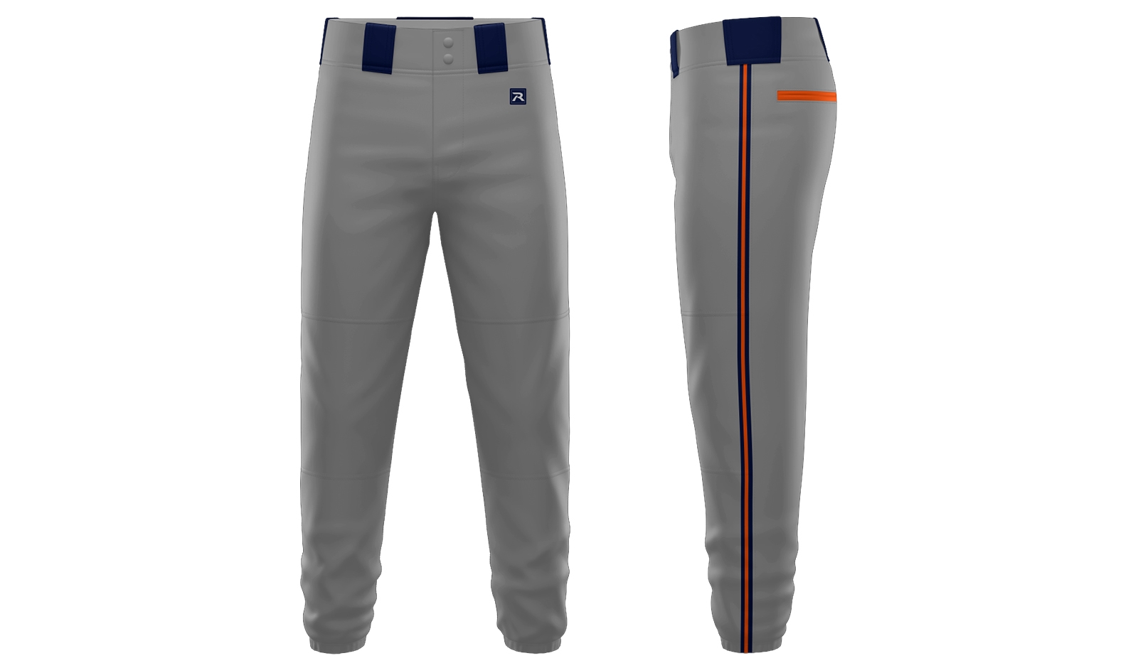PRO SELECT Color Dyed Full Length Elastic Pant Design 02