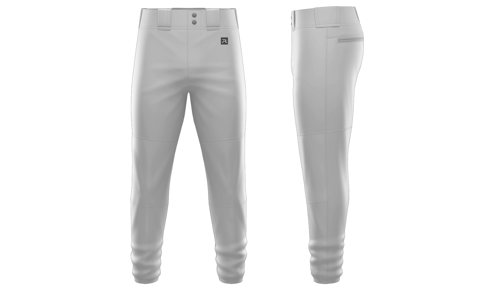 SIGNATURE Color Dyed Full Length Elastic Pant BLANK TEMPLATE