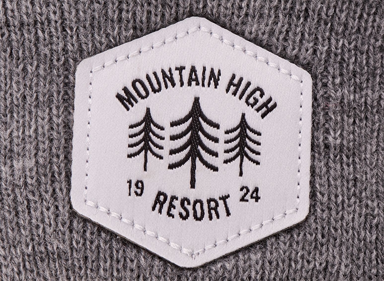woven label patch example